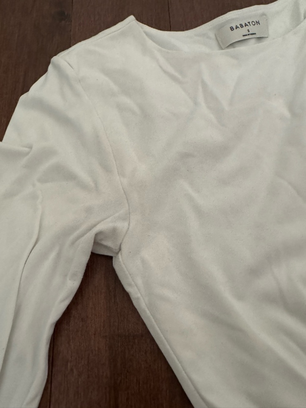 Babaton Cream Long Sleeve Crew Bodysuit - Picture 6 of 7